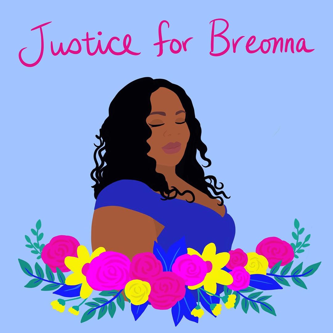 Artwork tribute to Breonna Taylor by Shirien Damra